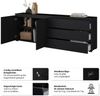 OTTO home Sideboard Modo, Breite 200 cm, moderne grifflose Kommode 2Türen/3 SK, Schubladenkommode mit viel Stauraum, Einlegeböden verstellbar Bild 3