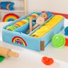 roba x Play-Doh Extra großes Spielset - Knetset mit Canvasbox, 3D-Kreativmatte, 12 Knete & Holzwerkzeugen & Schürze - Kreatives Geschenk ab 3 Jahren Bild 2