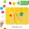 roba x Play-Doh Extra großes Spielset - Knetset mit Canvasbox, 3D-Kreativmatte, 12 Knete & Holzwerkzeugen & Schürze - Kreatives Geschenk ab 3 Jahren Bild 4