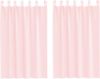 vidaXL Voile Vorhänge mit Schlaufen 2 Stk. Hellrosa 140x175 cm 4102277 Bild 2