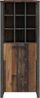 FORTE 'CLIF' Stehtisch, Bartisch, Optik: Old Wood, Vintage Grau, 118,3 x 47,3 x 151,5 cm Bild 2