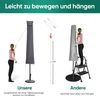 Sekey Sonnenschirm Schutzhülle mit Stab, Abdeckhauben für 350cm / 200x300cm Gartenschirm mit Belüftungsöffnungen, Abdeckung für Marktschirm / Balkonschirm, wasserdicht Bild 5