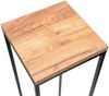 DanDiBo Blumenhocker Metall Holz Schwarz Eckig 100 cm Blumenständer Beistelltisch 96353 Blumensäule Modern Pflanzenständer Pflanzenhocker Bild 3