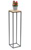 DanDiBo Blumenhocker Metall Holz Schwarz Eckig 100 cm Blumenständer Beistelltisch 96353 Blumensäule Modern Pflanzenständer Pflanzenhocker Bild 5