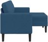 vidaXL 2-Sitzer-Sofa mit Chaiselongue L-Form Blau 125 cm Stoff 4107066 Bild 4