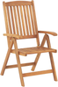 Set mit 6 Stühlen und Sitzkissen JAVA Akazienholz Blau Bild 4