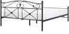 Metallbett schwarz Lattenrost 140x200 cm RODEZ Bild 5