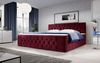 Boxspringbett Velutto mit Stauraum 140x200 Rot H4 (100kg+) Bild 2