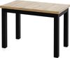 WFL GROUP Esstisch Arden rechteckig platzsparender mit schwarzen Massivholzbeinen (MADE IN EU, 100x60 cm Skandi, Loft & Industrieller Stil), moderner Tisch in Holzoptik für Küche, Esszimmer oder Wohnzimmer Bild 2