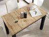 WFL GROUP Esstisch Arden rechteckig platzsparender mit schwarzen Massivholzbeinen (MADE IN EU, 100x60 cm Skandi, Loft & Industrieller Stil), moderner Tisch in Holzoptik für Küche, Esszimmer oder Wohnzimmer Bild 4
