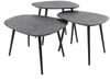 KAWOLA Couchtisch LAUCA Set 3-tlg. Metall schwarz viereckig 36 x 51 x 62 cm Bild 3