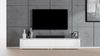 AX LIVING TV Board Loriano 2x100 stehend Lowboard weiß Matt/Hochglanz Bild 4