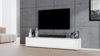 AX LIVING TV Board Loriano 2x100 stehend Lowboard weiß Matt/Hochglanz Bild 3