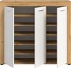 xonox. home Garderobe Jam X8BK6608 Schuhschrank Garderobenschrank Schrank in Wotan Eiche Nb, weiß. ca. 120 x 108 x 37 cm Bild 3