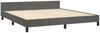 vidaXL Bettgestell mit Kopfteil Samt Dunkelgrau 160x200 cm, Härtegrad: H2 [3125825] Bild 5