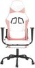vidaXL Gaming-Stuhl mit Massage & Fußstütze Weiß und Rosa Kunstleder 345420 Bild 4