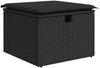 vidaXL 4-tlg. Garten-Sofagarnitur mit Kissen Schwarz Poly Rattan 3325351 Bild 5