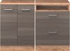 Küchenschrank für Dachschrägen R-Line Edelgrau 120 cm 2er Set Schrankkorpuss 60 cm Tiefe Vicco Bild 3