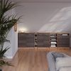 Küchenschrank für Dachschrägen R-Line Edelgrau 120 cm 2er Set Schrankkorpuss 60 cm Tiefe Vicco Bild 4