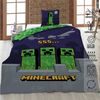 Minecraft Wende Bettwäsche Set 2 tlg. 135 x 200 cm 80 x 80cm Bild 2