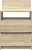 vidaXL Nachttische 2 Stk. mit 2 Schubladen Sonoma-Eiche 40x33x60 cm 858565 Bild 4