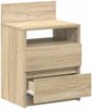 vidaXL Nachttische 2 Stk. mit 2 Schubladen Sonoma-Eiche 40x33x60 cm 858565 Bild 5