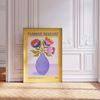 Flower Market Poster · Bunte Retro Blumen Vase · Mid Century Moderne Illustration · Print ohne Rahmen - 13x18cm Bild 4