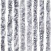 vidaXL Fliegenvorhang Weiß und Grau 100x200 cm Chenille 377375 Bild 5