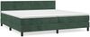 vidaXL Boxspringbett mit Matratze Dunkelgrün 200x200 cm Samt, Härtegrad: H2 [3141206] Bild 2