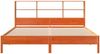 vidaXL Massivholzbett mit Regal ohne Matratze Wachsbraun 200x200 cm 3322860 Bild 4