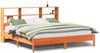 vidaXL Massivholzbett mit Regal ohne Matratze Wachsbraun 200x200 cm 3322860 Bild 2