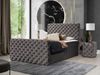 Boxspringbett Serrula Lux, Dunkelgrau, 200x200 cm Bild 2
