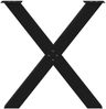 vidaXL Esstischbeine X-Form 2 Stk. Schwarz 80x(72-73) cm Stahl 4012980 Bild 5