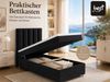 Best for Home Boxspringbett mit Bettkasten Trinity K-10 SINGLE Bonellfederkern inkl. 7 cm Topper (Einzelbett, Polsterbett gepolstertes Kopfteil, Jugendbett, Kinderbett versch. Größen, 70x200 80x200 90x200 100x200 cm), mit oder ohne Topper, Flexible Lie... Bild 2