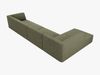 Micadoni Ecksofa Ruby 5-Sitzer Links Kord Scala Grün Bild 5