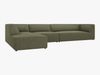 Micadoni Ecksofa Ruby 5-Sitzer Links Kord Scala Grün Bild 3