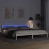 vidaXL Bettrahmen mit Kopfteil Weiß 180 x 200 cm Massives Kiefernholz 872810 Bild 4