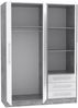 Kleiderschrank >Babbette< in Betonoptik - 144.6x200x60cm (BxHxT) Bild 4