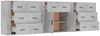 vidaXL Sideboards 3 Stk. Betongrau Holzwerkstoff 3185427 Bild 5