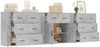 vidaXL Sideboards 3 Stk. Betongrau Holzwerkstoff 3185427 Bild 4