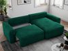 MKS Meble 'Nelson' Ecksofa mit Schlaffunktion und Bettkasten, L-form, Dunkelgrün, Velours Bild 4