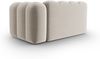 Micadoni Modulares Sofa Lupine 2-Sitzer Rechts Samtstoff Salvador Beige Bild 3