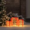 vidaXL Geschenkbox Dekoration 3 pcs Warmweiß 20 x 20 x 21 cm Acryl 42019084 Bild 1