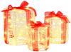 vidaXL Geschenkbox Dekoration 3 pcs Warmweiß 20 x 20 x 21 cm Acryl 42019084 Bild 2
