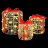 vidaXL Geschenkbox Dekoration 3 pcs Warmweiß 20 x 20 x 21 cm Acryl 42019084 Bild 5