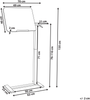 Laptoptisch manuell höhenverstellbar SCHOLA Hellbraun Weiß 70 cm 40 cm Bild 2