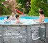 Summer Waves 'Elite' Frame Pool, Komplettset mit exklusivem Zubehör, Steinoptik mit Mosaikmuster, Ø 427x107 cm Bild 4