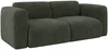 Vente-unique - POGNI Sofa Stoff Grün - B 97 cm x H 73 cm x L 205 cm Bild 3