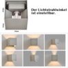 ZMH 2er Set LED Außenwandlampe, Warmweiß IP65, Anthrazit, für Haus, Treppenhaus Bild 3