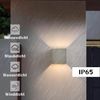ZMH 2er Set LED Außenwandlampe, Warmweiß IP65, Anthrazit, für Haus, Treppenhaus Bild 2